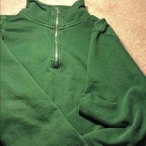 Green brandy Melville quarter zip